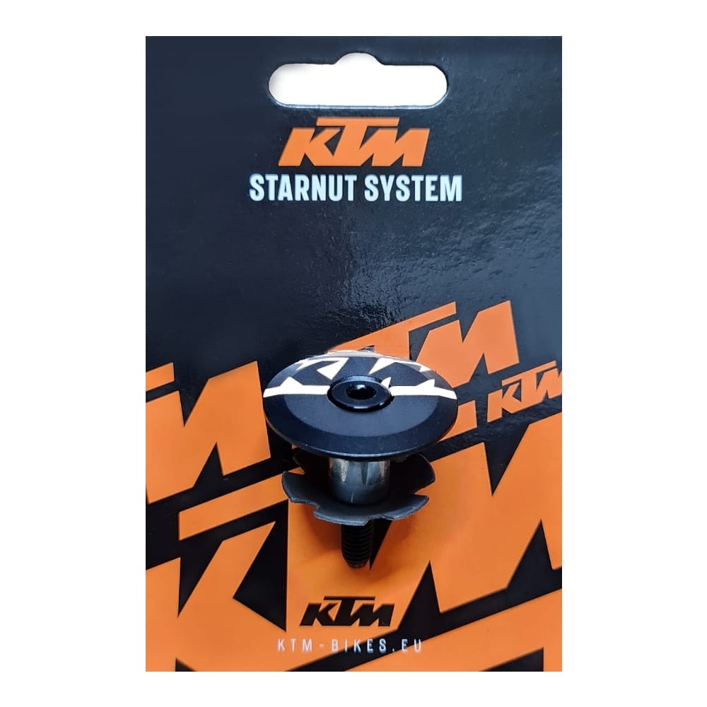 Estrella P/Ahead 28.6mm Aluminio Negro C/Logo KTM Blanco