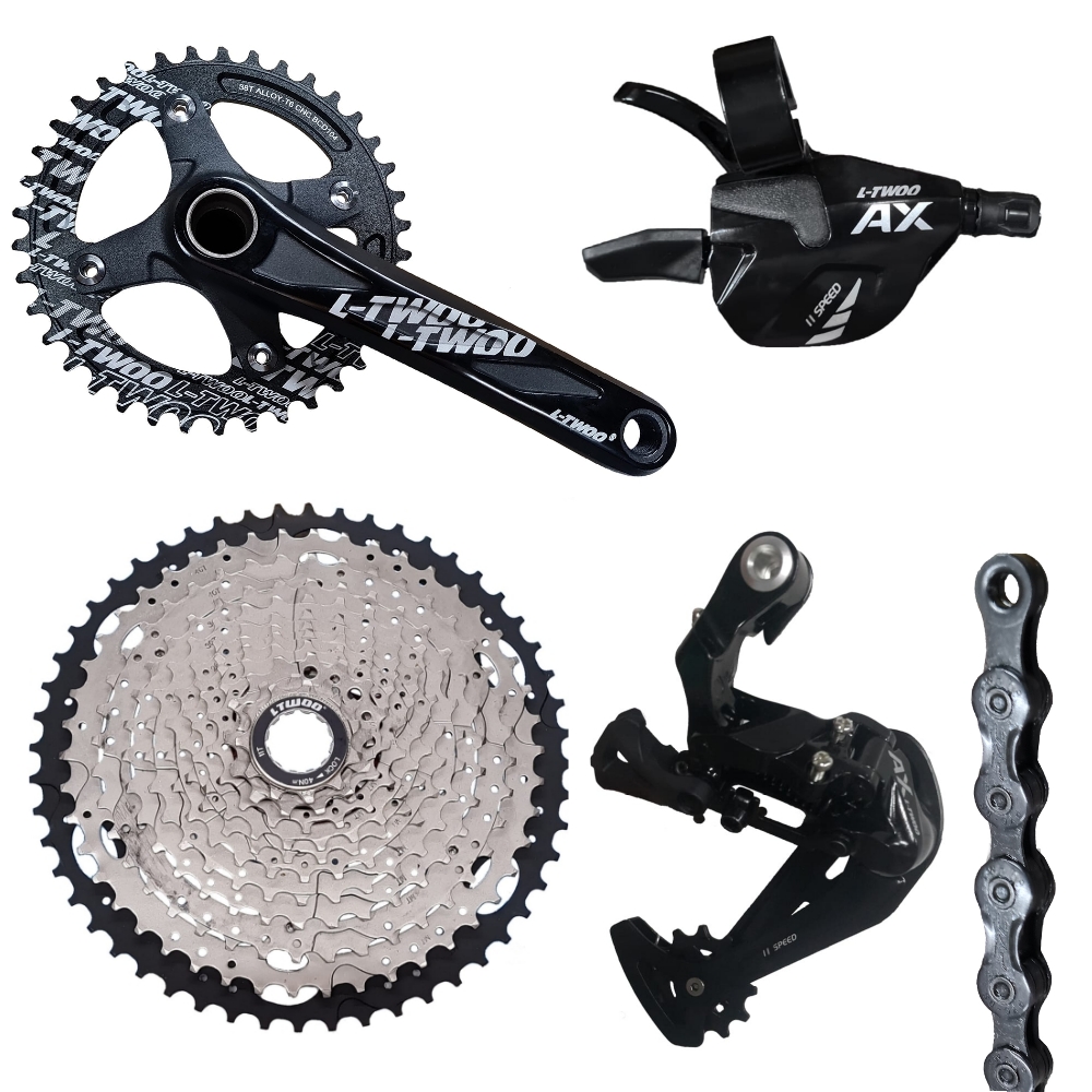 Transmision Ltwoo 1X11 - (Shifter, Cambio, Piñon 11/52, Cadena y Plato)