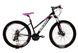 [BIN2.0D-27.5H] Bicicleta Raleigh 2.0 Dama R27.5 - 18" - Negro con Rosa y Blanco