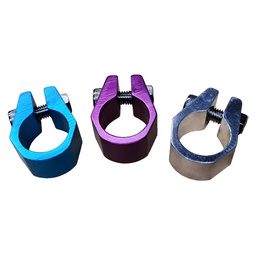 [16100] Collar para Caño de Asiento de Aluminio con Tornillo - 25.4 mm - Varios Colores