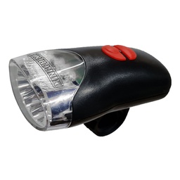 [17201B] Luz Delantera  3 Led con Indicador de  Bateria - a Pila