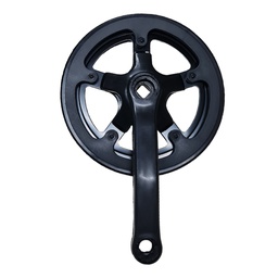 [10962] Plato y Palanca Simple 40 Dientes - 152 mm para Eje Punta Cuadrada - Revestido Plastico